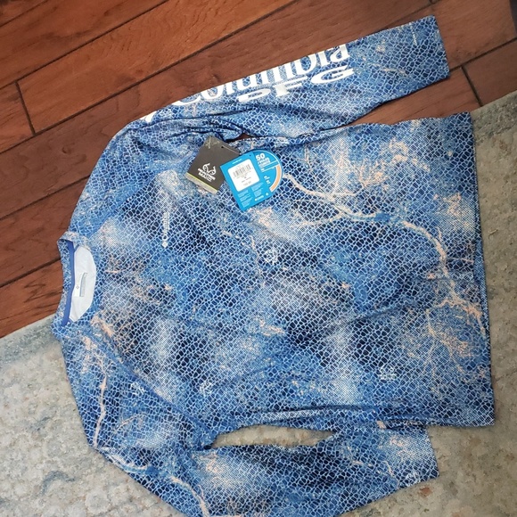 Chemise De Pêche Columbia Omni-Shade Femmes Taille 2X - Couleur Corail, Manches Roulées, UPF 30+